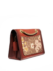 Coach 54649 Parker In Signature Canvas With Prairie Floral Print
