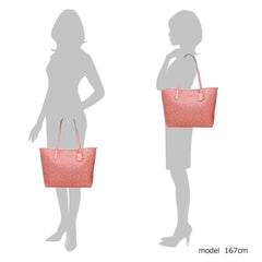 Coach City Tote In Signature Canvas Candy Pink