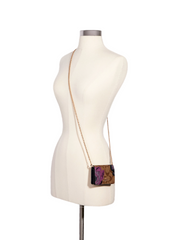 Coach 6265 Mini Wallet In Signature Canvas With Kaffe Fassett Print Purple Multi