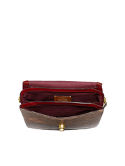 Coach 68349 Cassie Crossbody In Signature Canvas Tan Deep Red