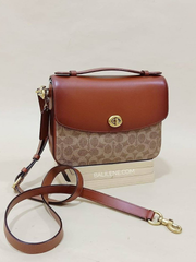 Coach-68349-Cassie-Crossbody-In-Signature-Canvas-Tan-Rust-Balilene-depan1