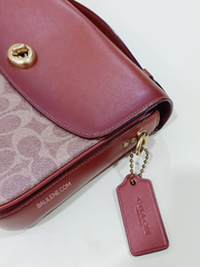 Coach-68349-Cassie-Crossbody-In-Signature-Canvas-Tan-Rust-Balilene-samping1