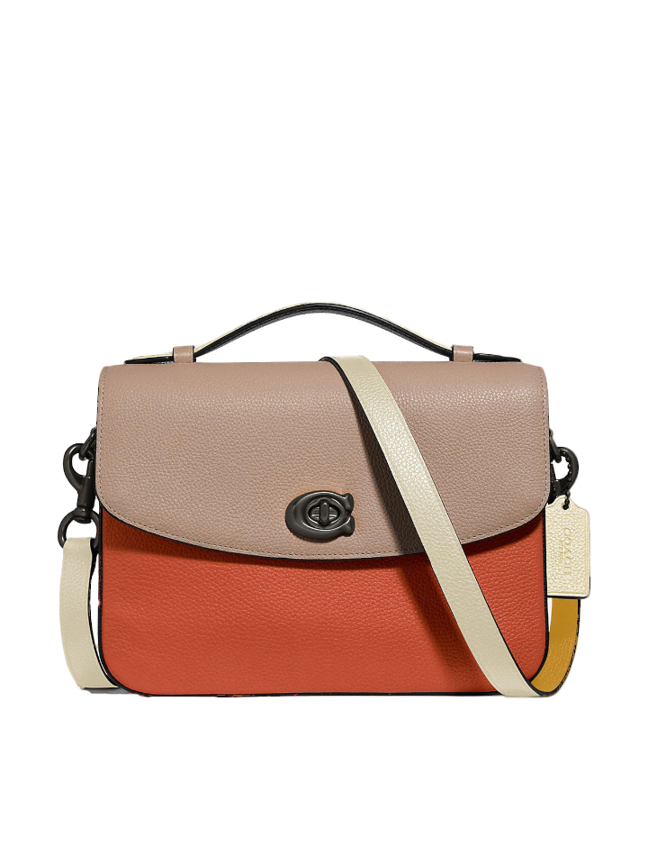 Coach-69524-Cassie-Crossbody-In-Colorblock-Ginger-Multi-Balilene-depan