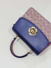 Coach-69590-Parker-Top-Handle-In-Colorblock-Signature-Canvas-Tan-Ink-Light-Peach-Balilene-detail-depan