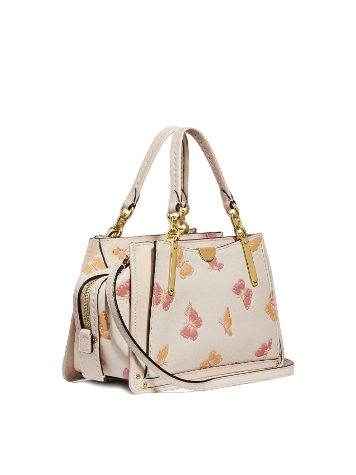 Coach bag with online butterfly print