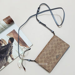 Coach 73318 Hayden Foldover Crossbody Tan Mist Multi