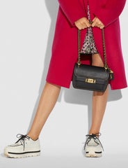 Coach 73560 Troupe Crossbody Bag Leather Black