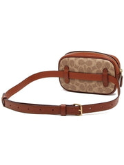Coach 73743 Belt Bag Signature Tan Rust