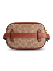 Coach 73743 Belt Bag Signature Tan Rust