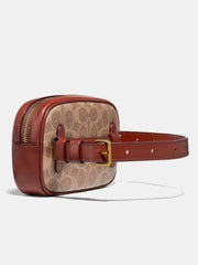 Coach 73743 Belt Bag Signature Tan Rust