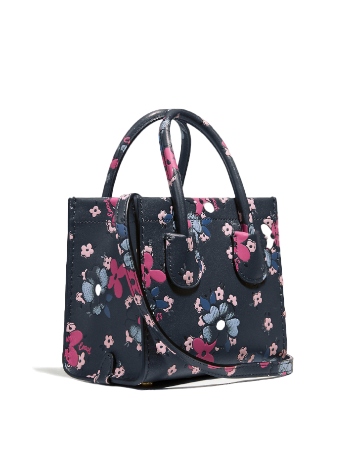 Coach flower sales print purse