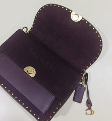 Coach 76045 Dreamer Shoulder Bag With Rivets Oxblood