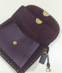 Coach 76045 Dreamer Shoulder Bag With Rivets Oxblood