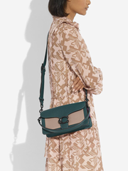 Coach Tabby Shoulder Bag 26 In Colorblock Forest Multi