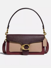 Coach Tabby Shoulder Bag 26 In Colorblock Wine Multi