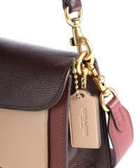 Coach Tabby Shoulder Bag 26 In Colorblock Wine Multi