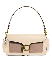 Coach Tabby Shoulder Bag 26 In Colorblock Ivory Taupe Multi
