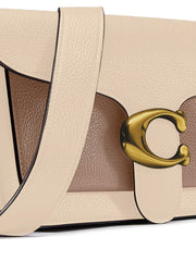 Coach Tabby Shoulder Bag 26 In Colorblock Ivory Taupe Multi