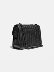 Coach 79242 Melody 29 Quilted Shoulder Bag Black