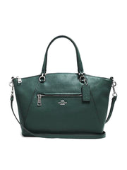 Coach 79997 Pabbled Leather Prairie Satchel Dark Ivy