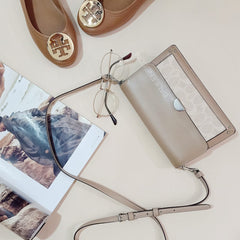 Coach 87898 Colorblock Signature Dreamer Crossbody Sand Taupe