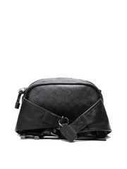Coach 87990 Pacer Sport Pack In Signature Canvas With Coach Patch Charcoal