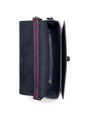 Coach 88342 Hutton Shoulder Bag Pewter/Boysenberry