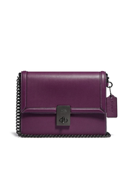 Coach 88342 Hutton Shoulder Bag Pewter/Boysenberry