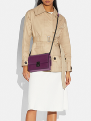 Coach 88342 Hutton Shoulder Bag Pewter/Boysenberry