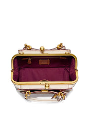 Coach 88542 Dreamer 21 Signature Kisslock Khaki Chalk