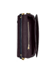 Coach 89070 Hutton Shoulder Bag In Colorblock Brass/Taupe Granite Multi