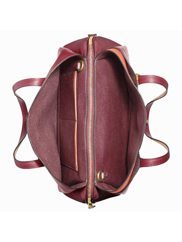 Coach lora carryall colorblock best sale
