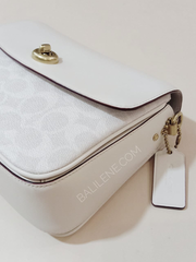 Coach 89089 Cassie Crossbody 19 In Signature Canvas Chalk