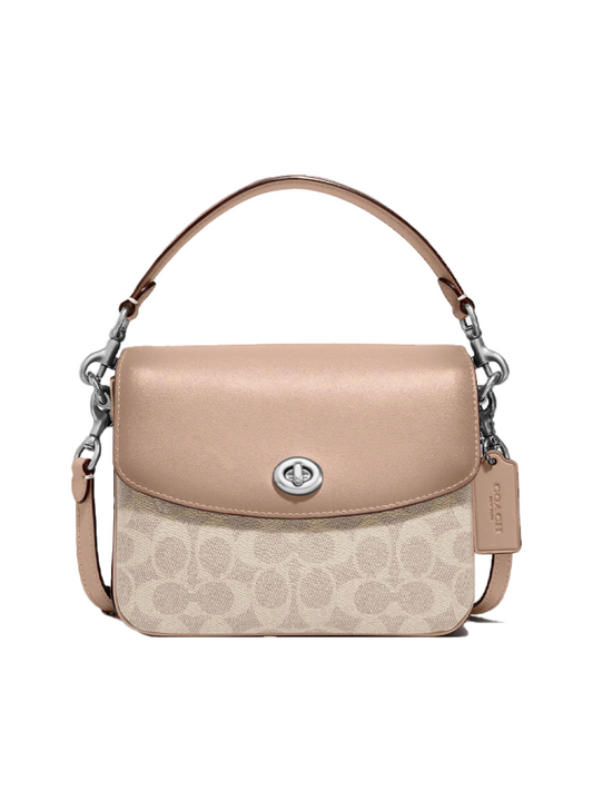 Coach 89089 Cassie Crossbody 19 In Signature Canvas Sand Taupe