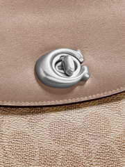 Coach 89089 Cassie Crossbody 19 In Signature Canvas Sand Taupe