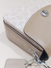 Coach 89089 Cassie Crossbody 19 In Signature Canvas Sand Taupe