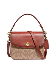 Coach-89089-Cassie-Crossbody-19-In-Signature-Canvas-Tan-Rust-Balilene-depan