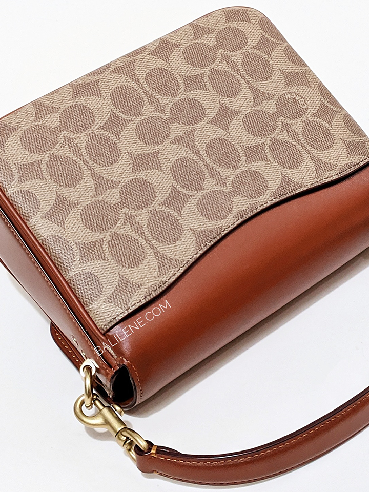 Coach-89089-Cassie-Crossbody-19-In-Signature-Canvas-Tan-Rust-Balilene-detail-belakang
