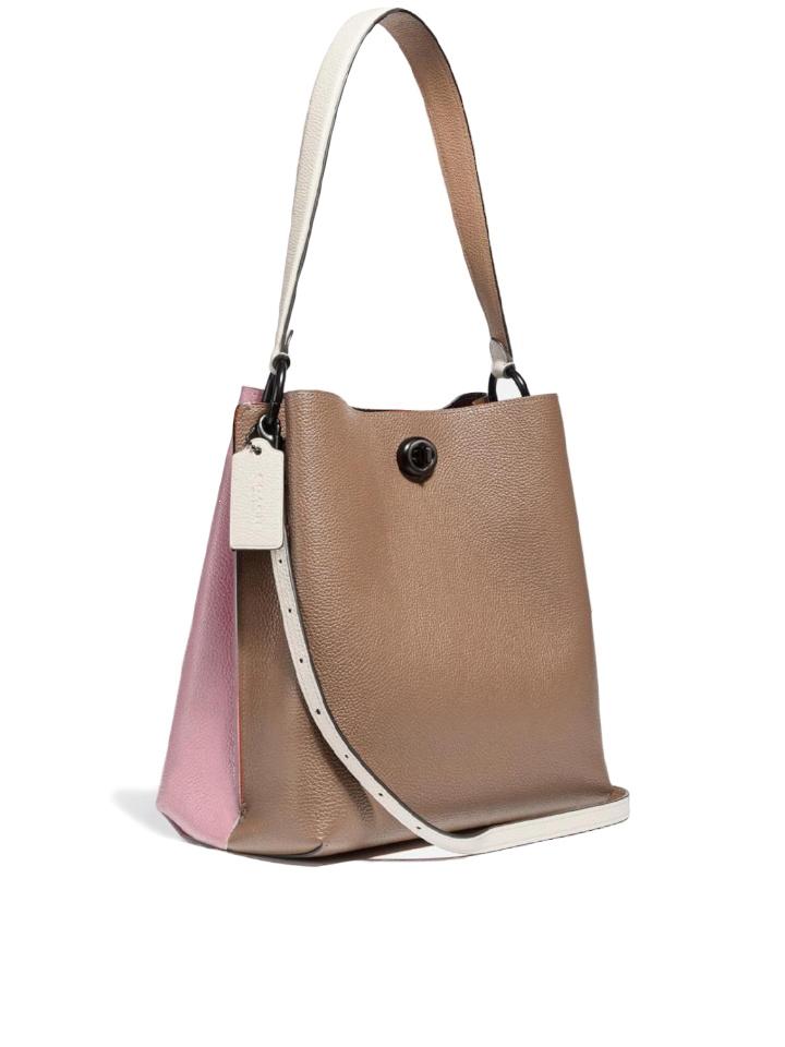 Coach polished pebble leather charlie bucket crossbody deals