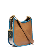 Coach 89124 Emery Crossbody 21 In Colorblock Brass/Dark Teak Multi
