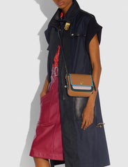 Coach 89126 Rambler Colorblok 16 Light Saddle Pine Green