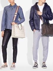 Coach 89143 Field Tote With Horse And Carriage Print Truffle Black