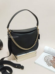 Coach Signature Chain Hobo Brass/Black