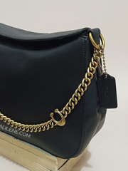 Coach Signature Chain Hobo Brass/Black