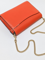 Coach 89364 Tabby Chain Clutch Red Orange