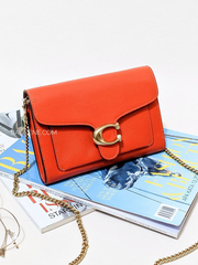 Coach 89364 Tabby Chain Clutch Red Orange