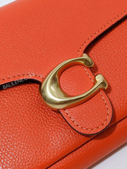Coach 89364 Tabby Chain Clutch Red Orange
