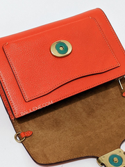 Coach 89364 Tabby Chain Clutch Red Orange