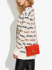 Coach 89364 Tabby Chain Clutch Red Orange