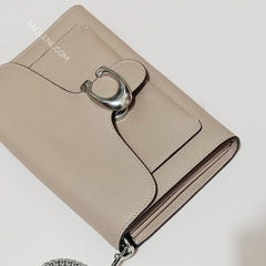 Coach 89364 Tabby Chain Clutch Taupe